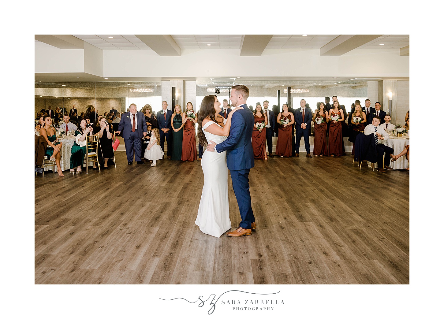 bride and groom's first dance at Atlantic Resort Wyndham