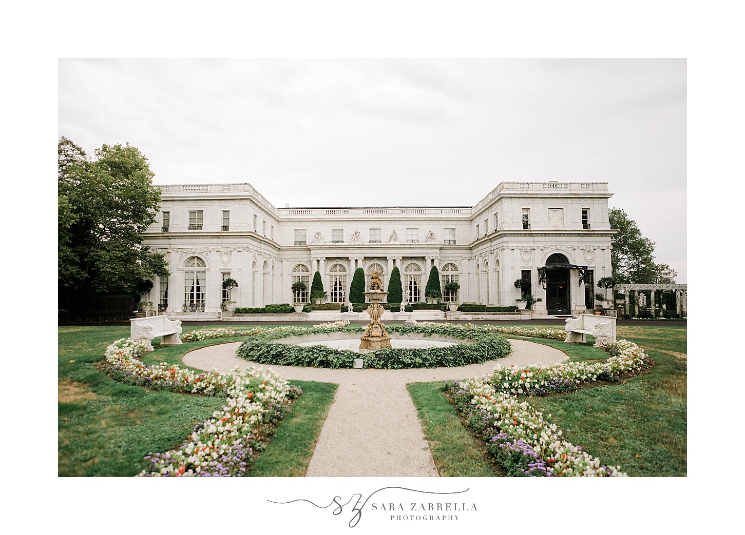 Rosecliff Mansion wedding inspired by Great Gatsby in Newport RI