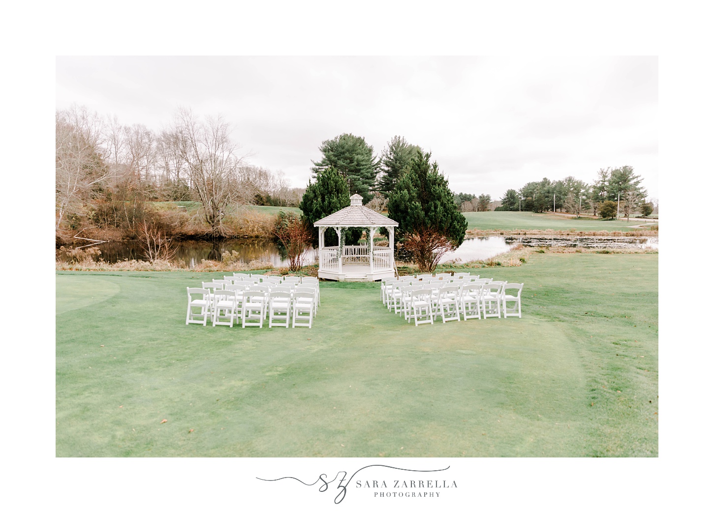 Foster Country Club ceremony site at gazebo 