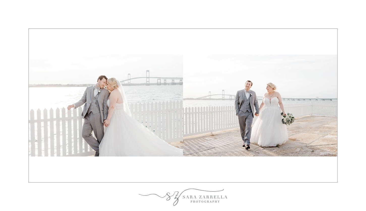 Newport Harbor Island Resort wedding album designed by Sara Zarrella Photography