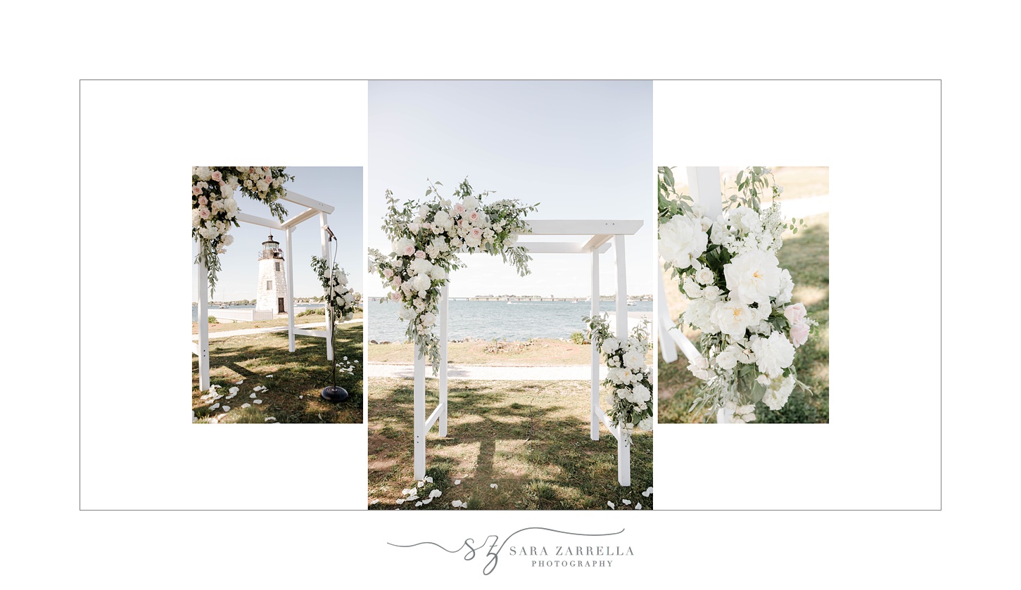 Newport Harbor Island Resort wedding album designed by Sara Zarrella Photography