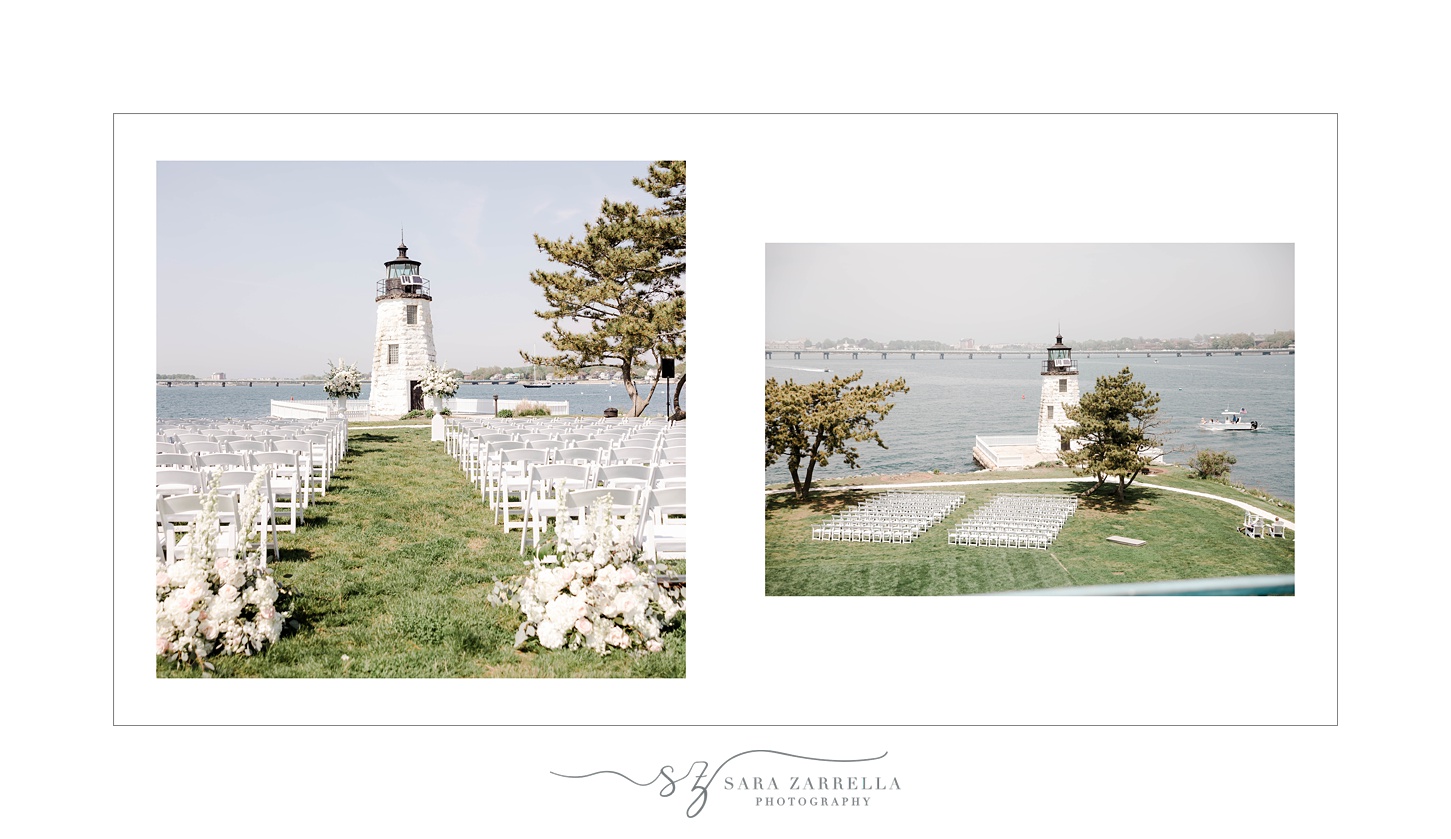 inspiration for wedding album for Newport, RI venue designed by Sara Zarrella Photography
