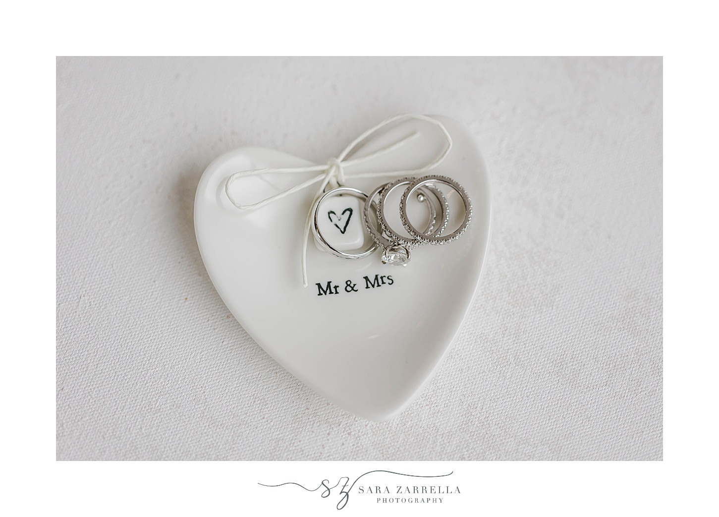 heart shaped ring plate for bride
