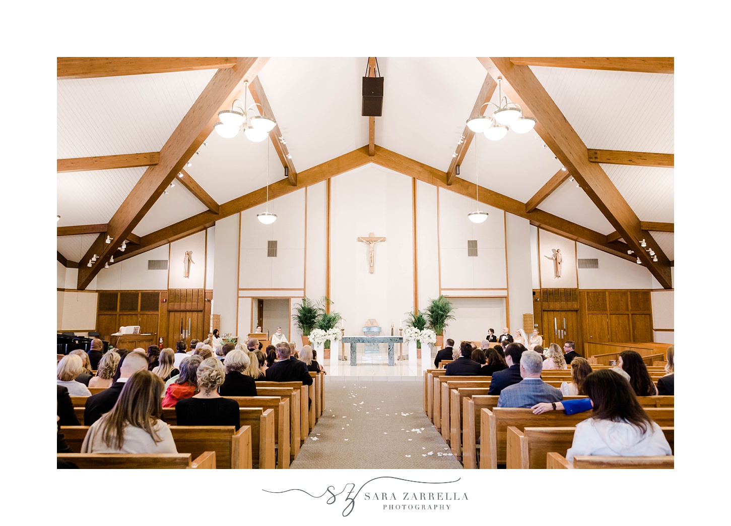 wedding ceremony at St. Michael’s Parish in Smithfield