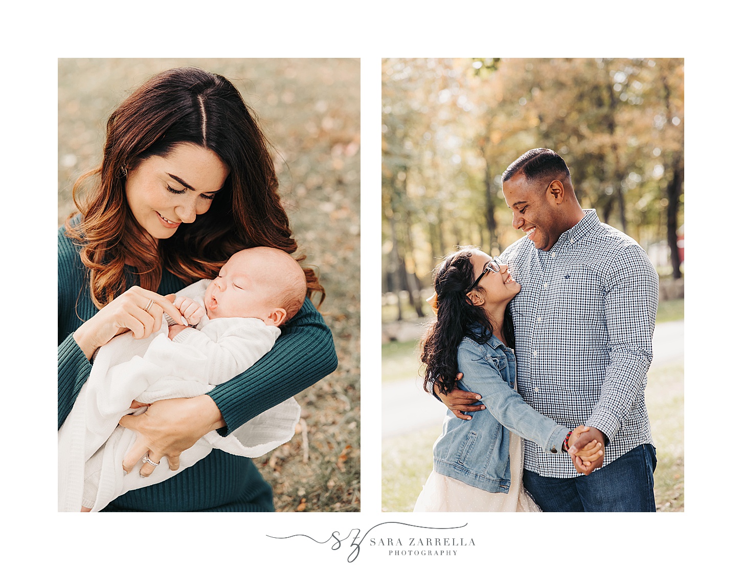 woman rocks baby while dad and daughter hug during deal mini sessions in Rhode Island 