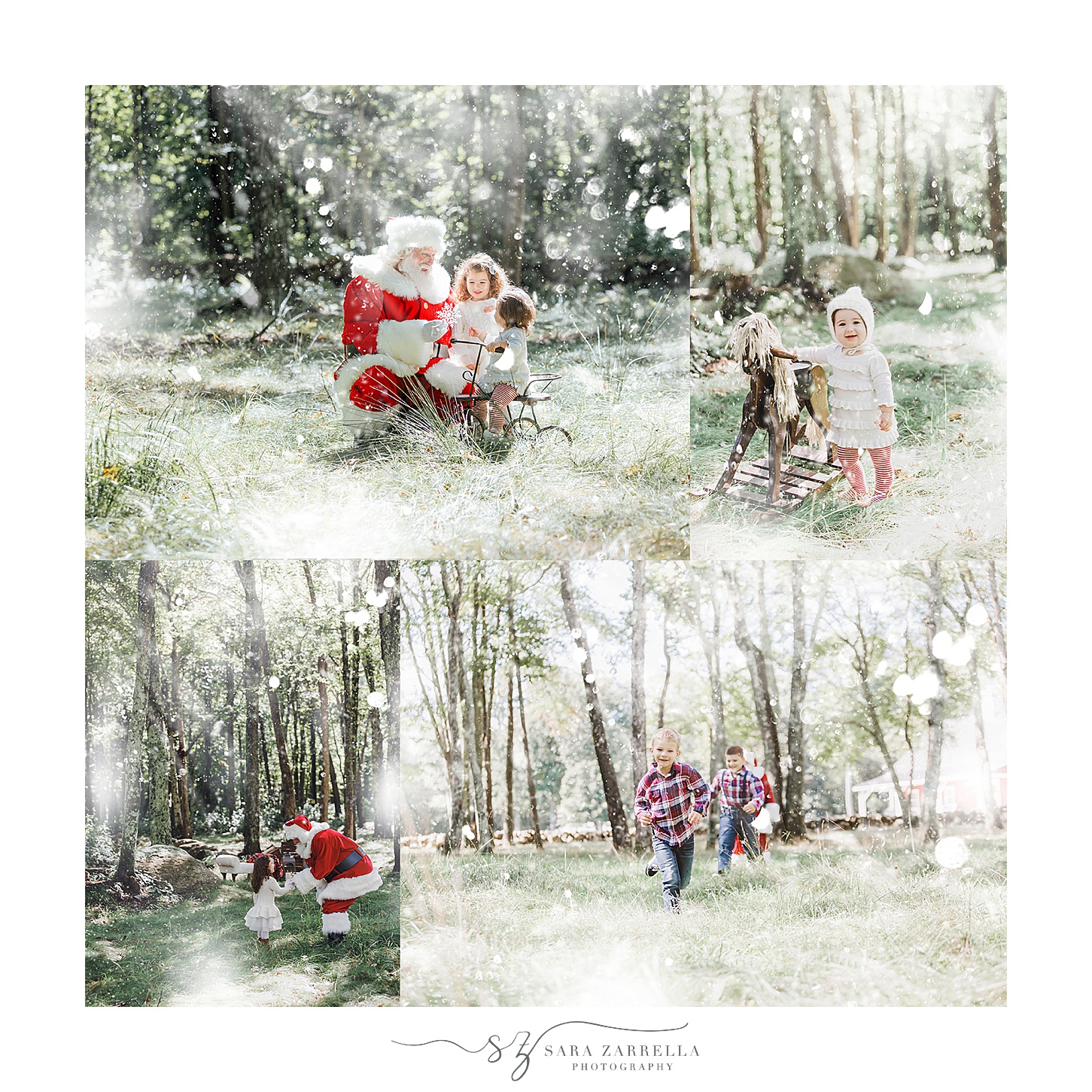 Christmas mini sessions with Santa in Rhode Island