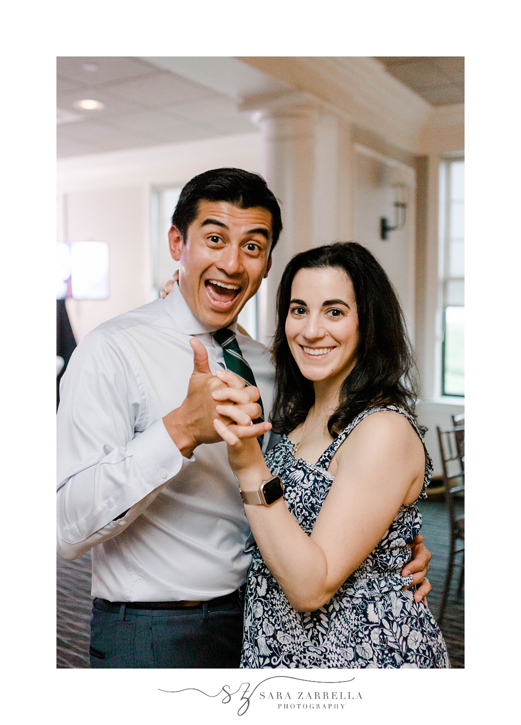 guests dance during Harbor Lights wedding reception 