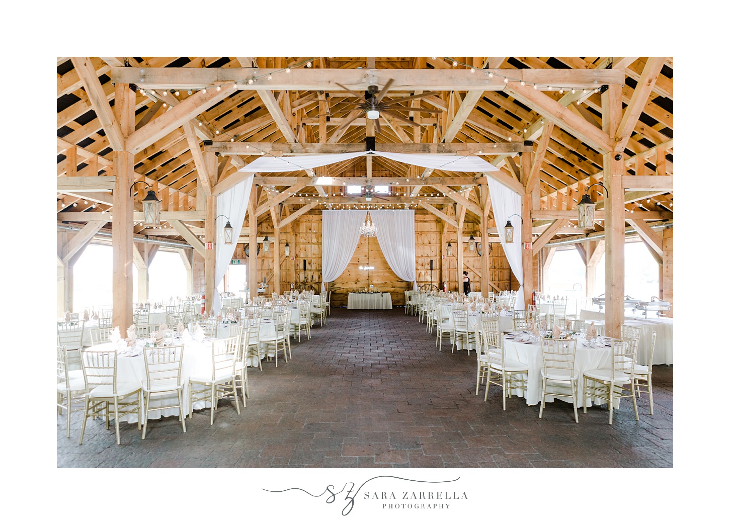 wedding reception in the Pavilion at Blissful Meadows