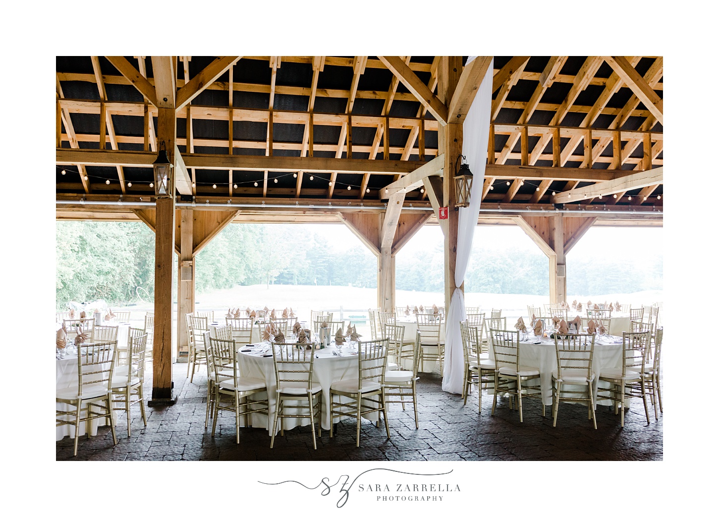 wedding reception in the Pavilion at Blissful Meadows