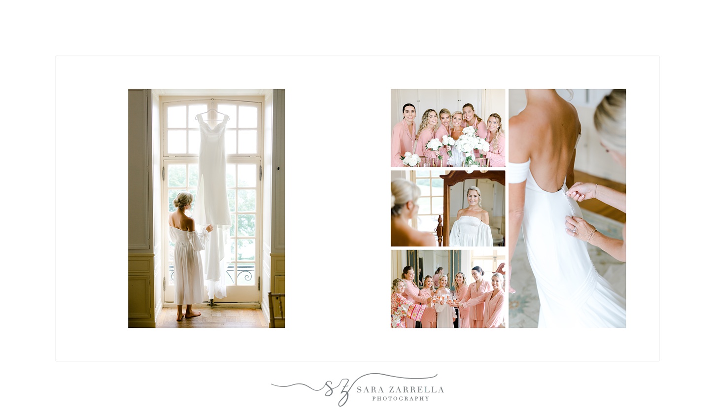 wedding album featuring French chateau inspired wedding day at Glen Manor House