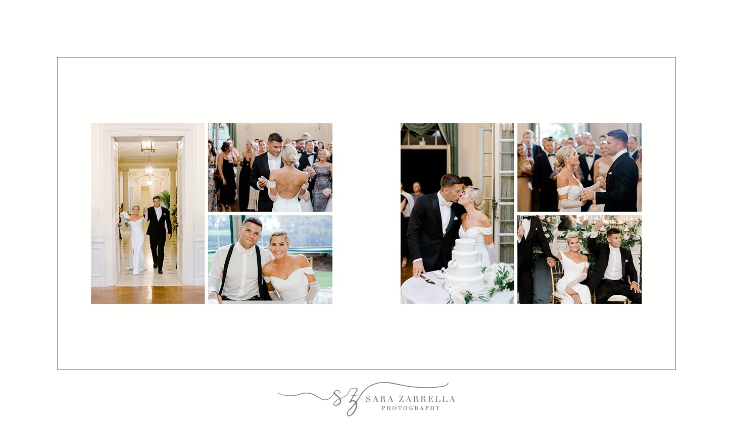 wedding album featuring French chateau inspired wedding day at Glen Manor House