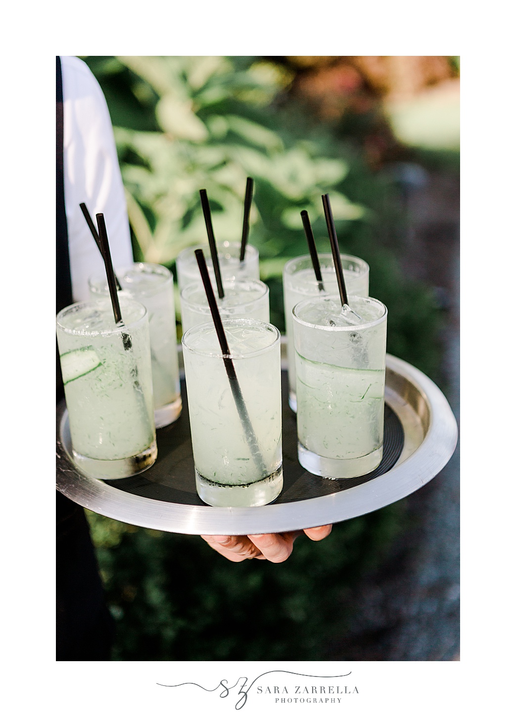 signature cocktail for summer wedding reception at the Chanler