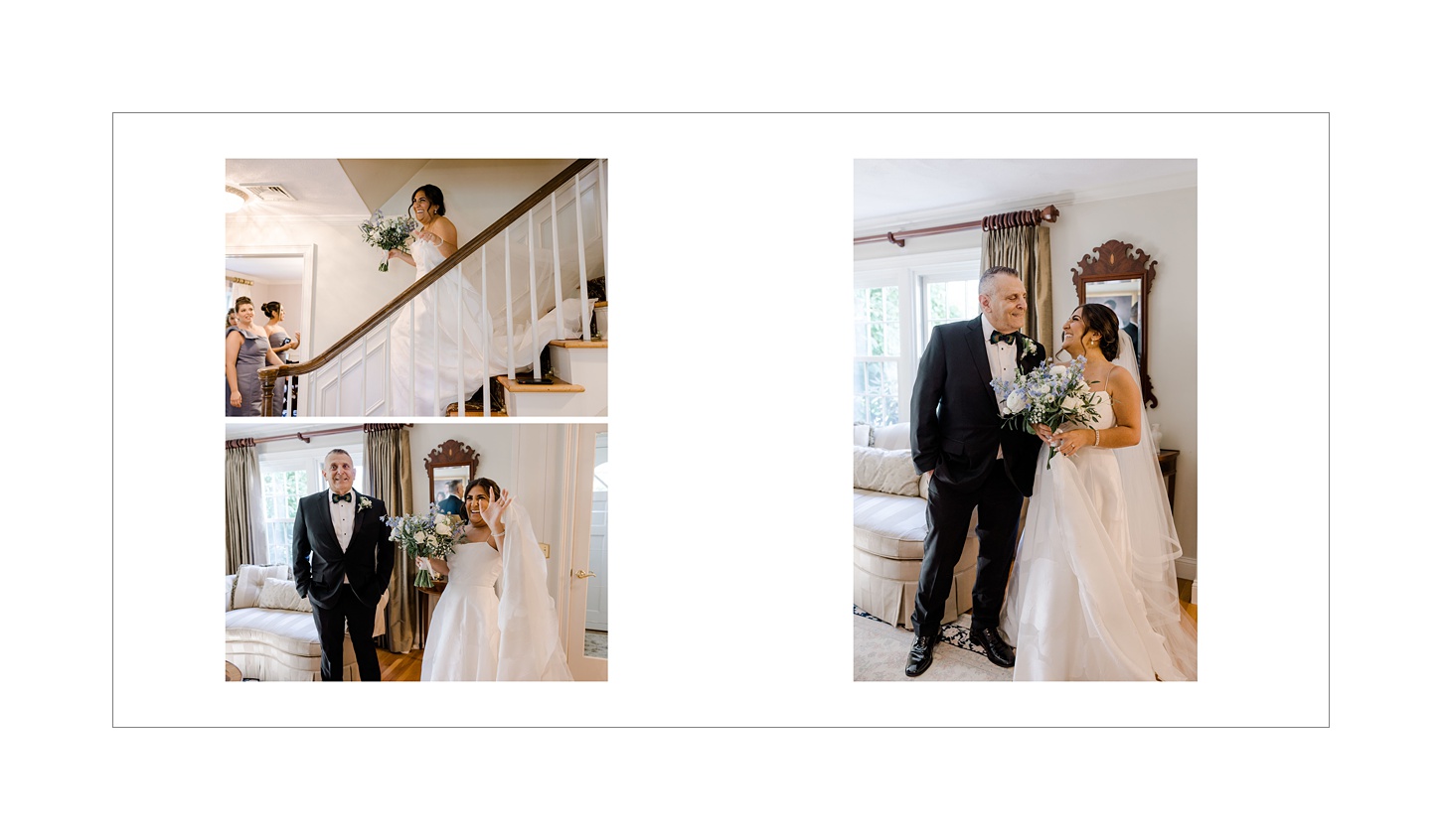 Graduate Providence wedding storybook album created by Rhode Island wedding photographer Sara Zarrella Photography