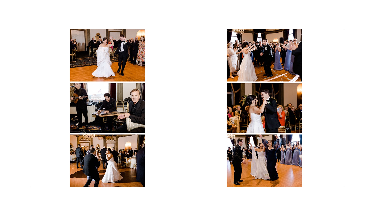 Graduate Providence wedding storybook album created by Rhode Island wedding photographer Sara Zarrella Photography
