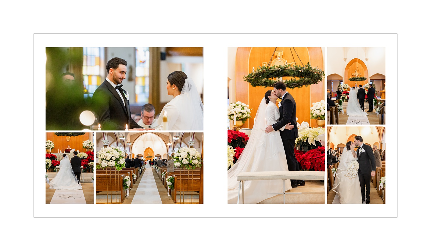 Ballroom at the Providence G wedding storybook album designed by Rhode Island wedding photographer Sara Zarrella Photography 