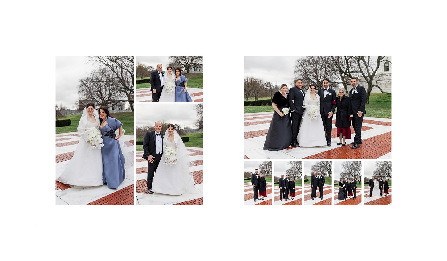 Ballroom at the Providence G wedding storybook album designed by Rhode Island wedding photographer Sara Zarrella Photography 