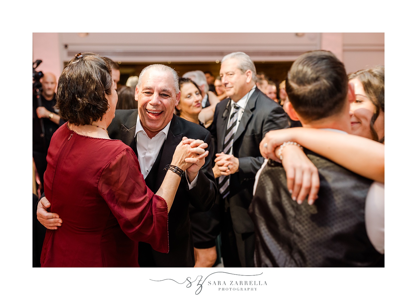guests dance during Providence RI wedding reception