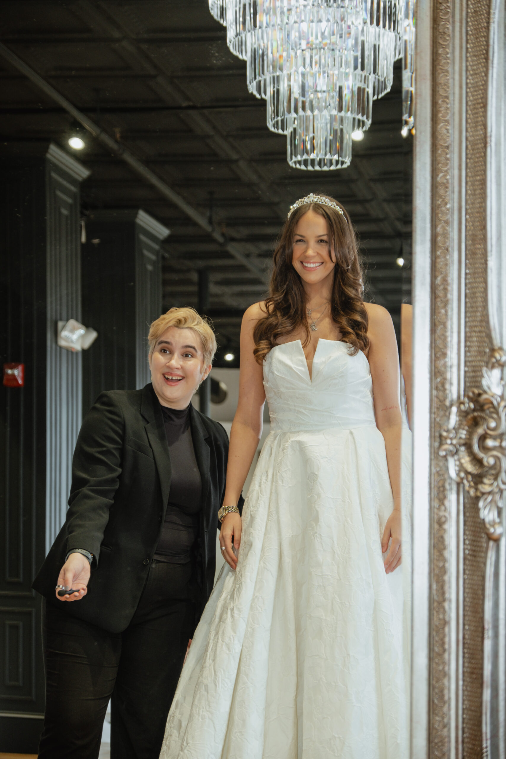 Saying Yes to Your Perfect Wedding Dress: tips from bridal stylists Perry Angelo and Justine Szargowicz of Alexandra’s Boutique