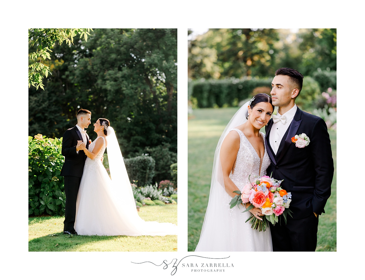 bride leans against groom's shoulder during portraits at Glen Manor House