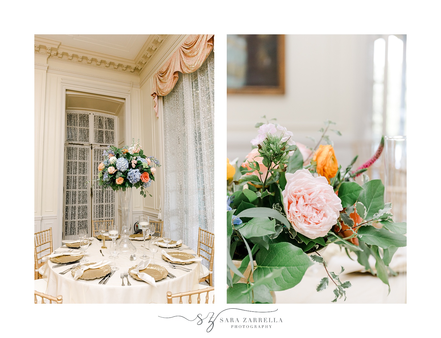 tall floral centerpieces for English garden inspired wedding reception