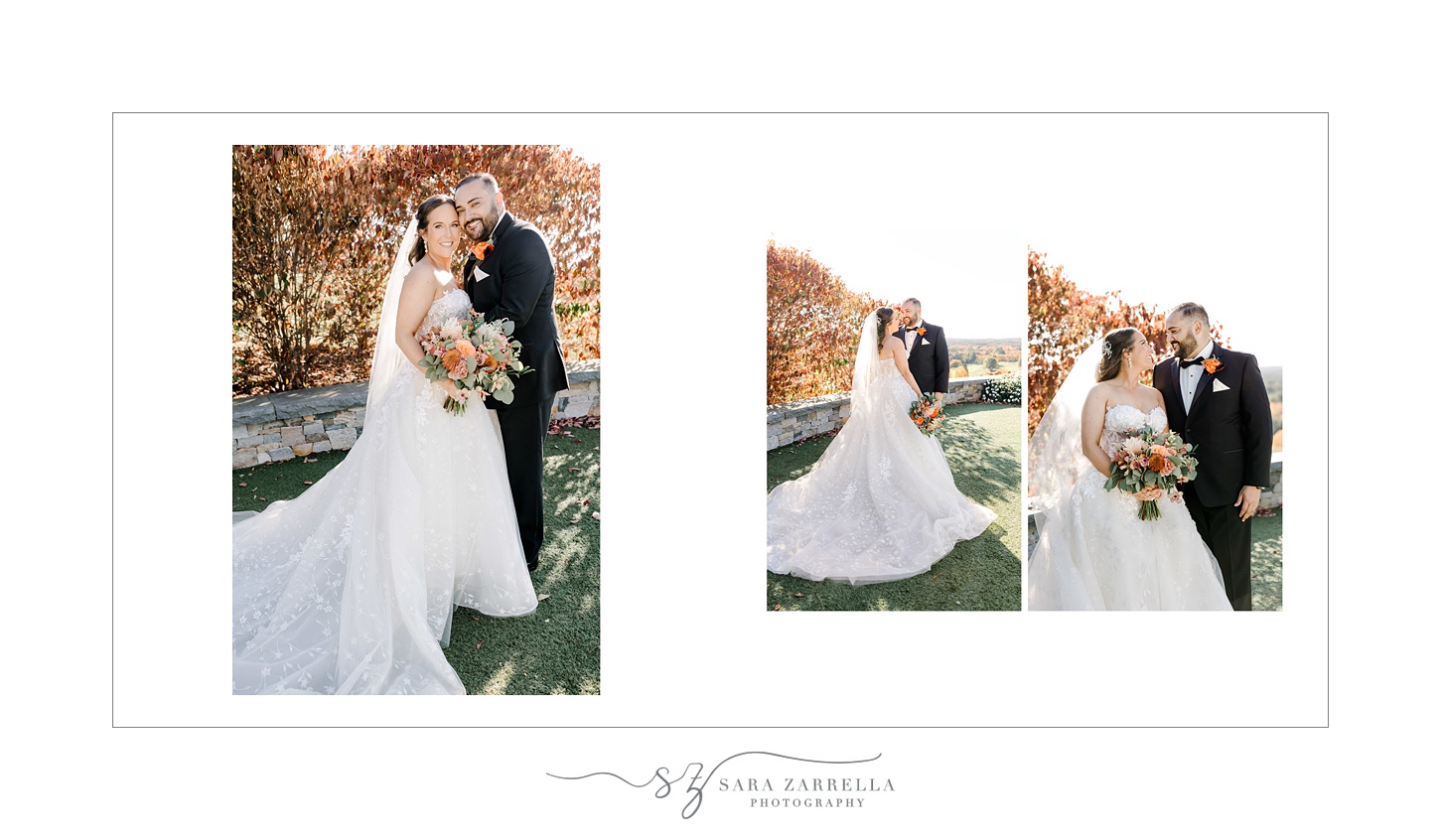 wedding storybook album for The Starting Gate vow renewal designed by New England wedding photographer Sara Zarrella Photography