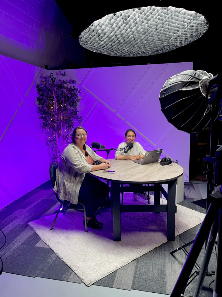 Engagement photos. Engagement Rhode Island. Wedding Podcast. Photographer. Podcast Room. Behind the scenes.