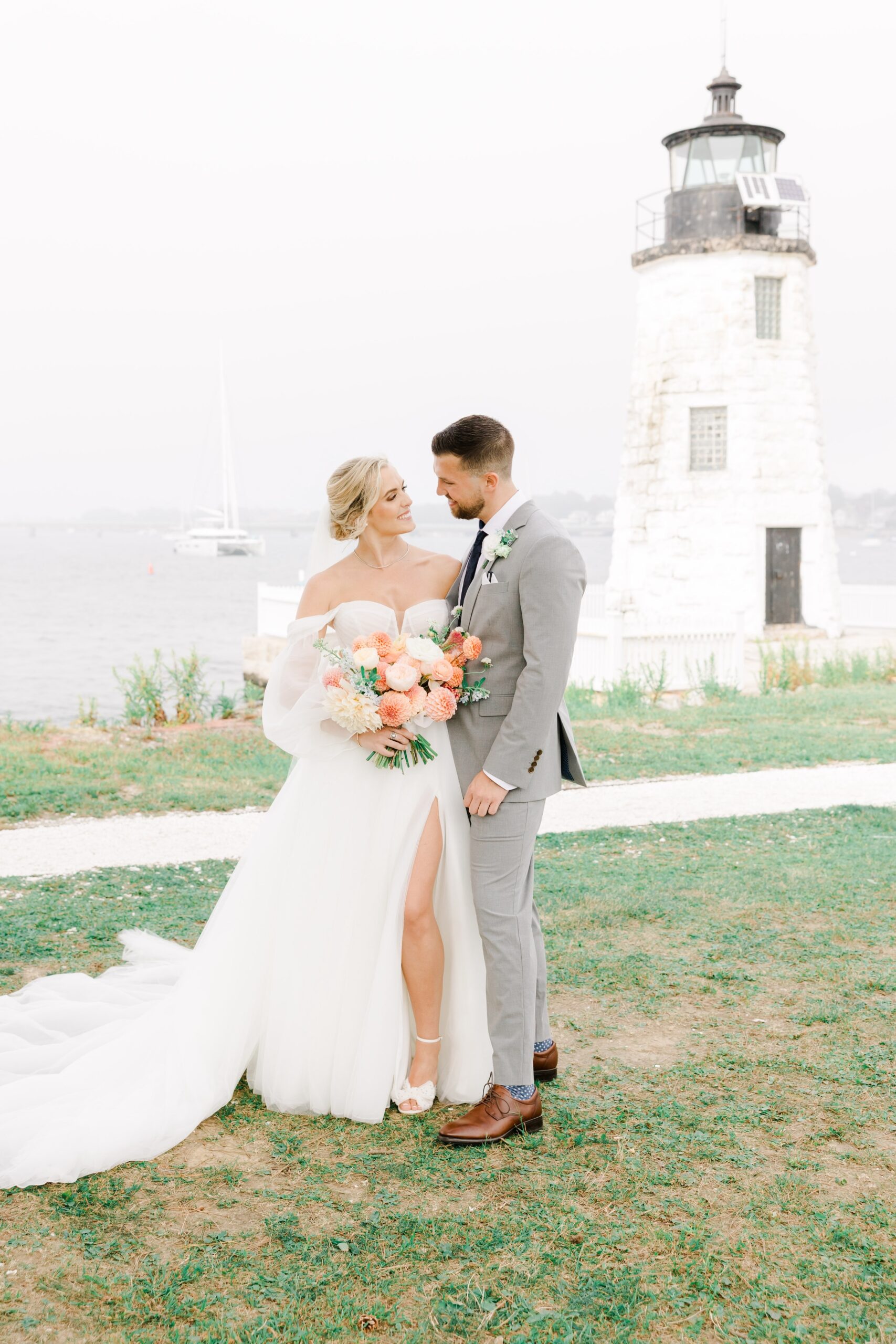 Newport Harbor Island Resort Wedding Portraits