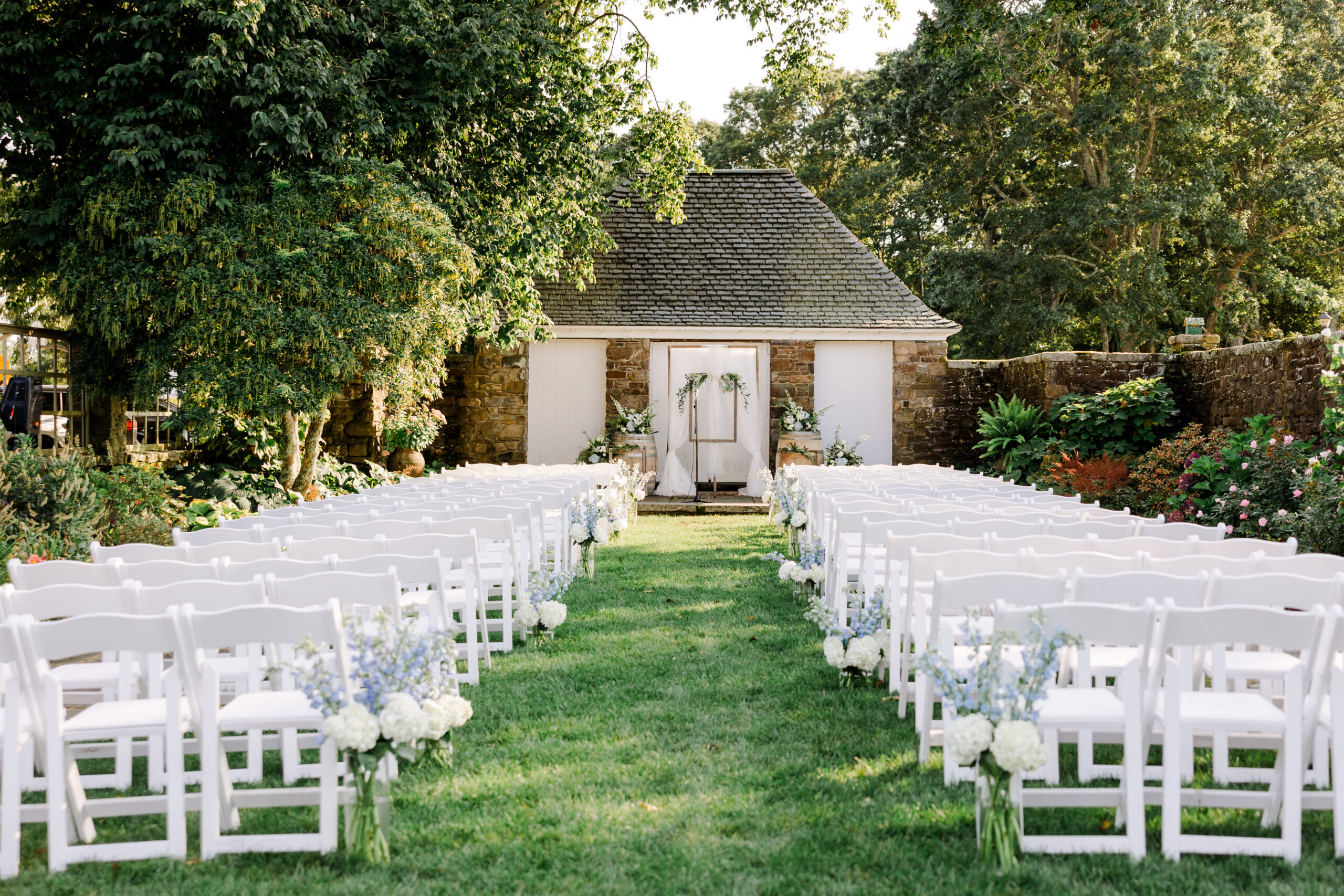 Shepherds Run Walled Garden Wedding Ceremony