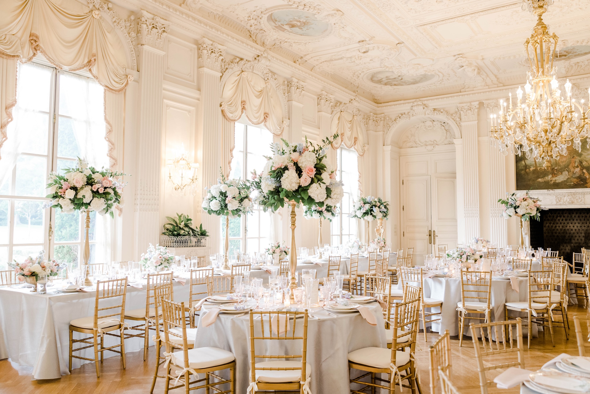 Ballroom Wedding Reception at Rosecliff