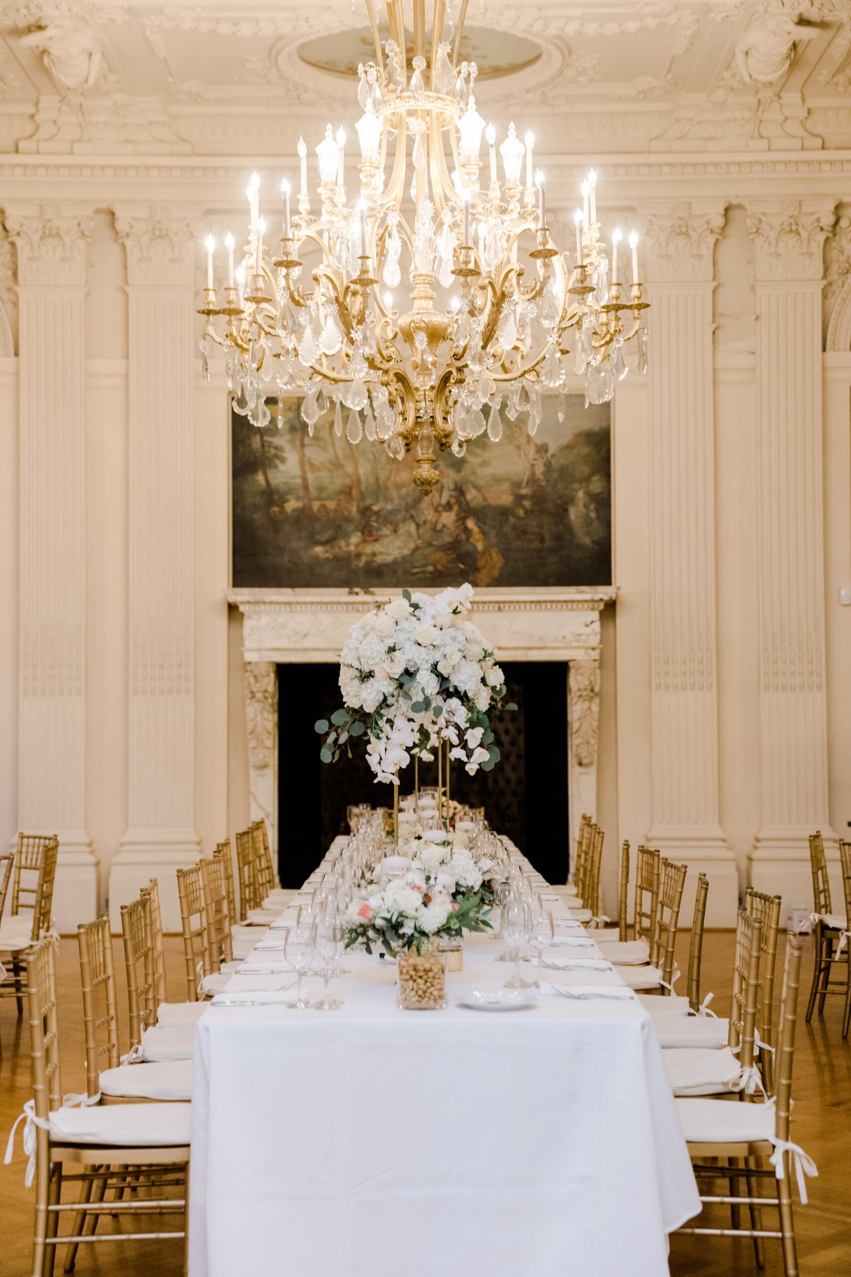 Rosecliff Mansion Wedding Reception in Ballroom