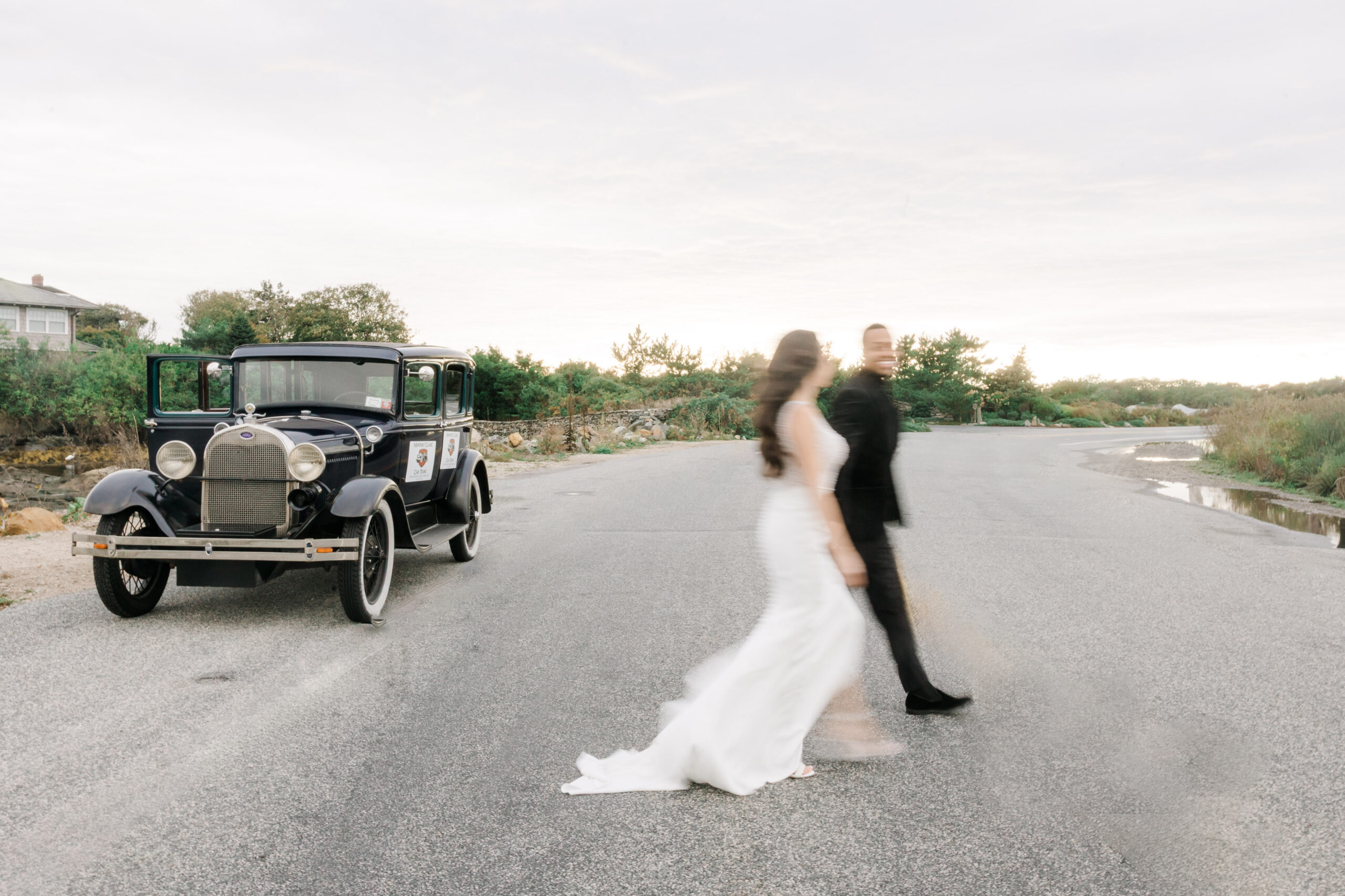 Cliff Walk Views from Ochre Court Wedding Venue