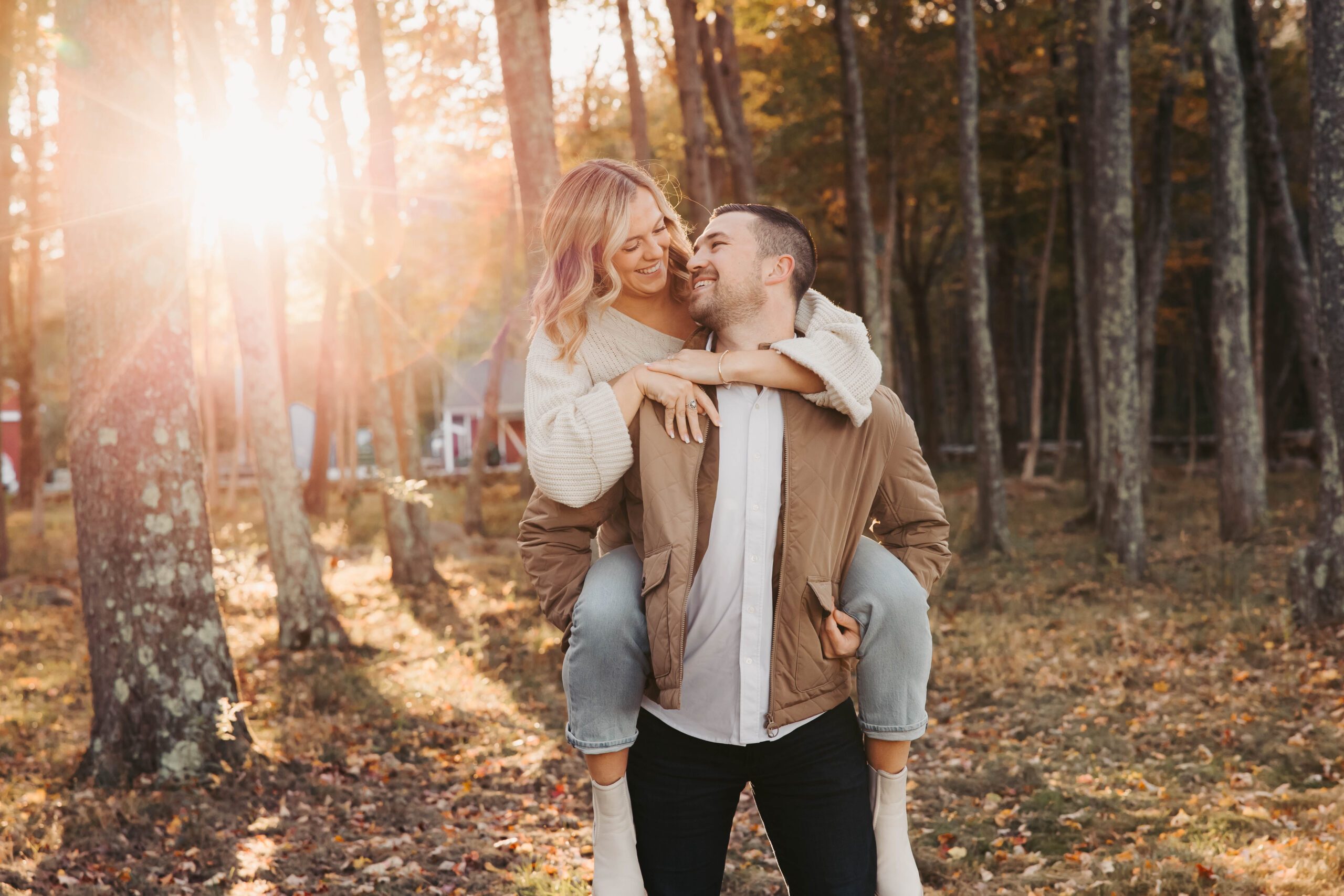 Fall Engagement Photos in RI by Sara Zarrella Photography