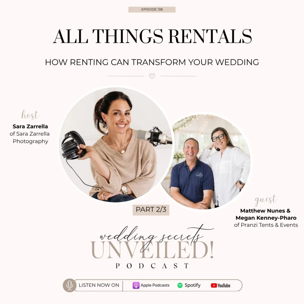 Rentals for weddings. Rhode Island Wedding Rentals. Wedding vendors. Wedding podcast