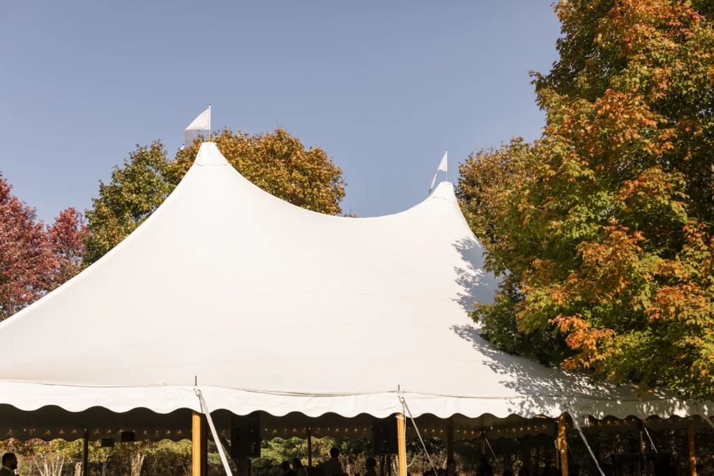 Wedding Tents. Wedding Planning. Wedding Podcast. Rhode Island wedding tent set up for reception 